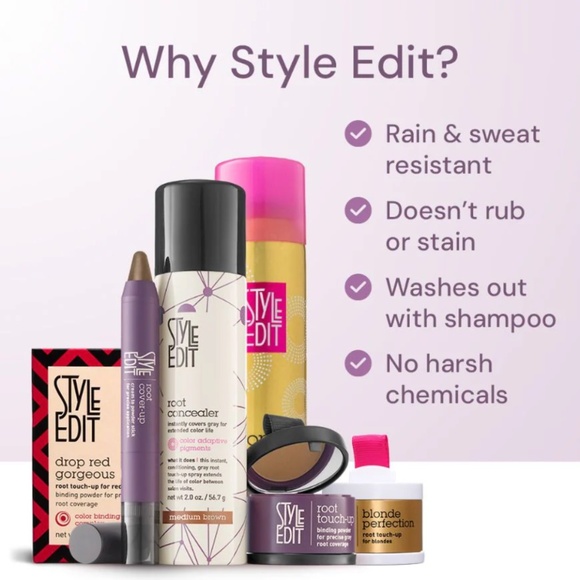 NEW Style Edit, Set of 2 Brunette Beauty Travel Size Root Concealer Spray - Picture 3 of 6